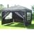 3x3mtr BLACK pop up Gazebo with Four side panels and bag