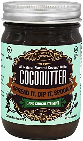Sweet Spreads - CocoNutter All Natural Flavored Coconut Butter Dark Chocolate Mint - 15 oz.