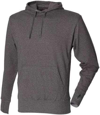 Skinni Fit Mens Premium Hoodie (L) (Charcoal Grey)