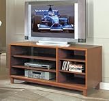 Plasma TV Console With Glass Doors