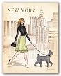 New York by Andrea Laliberte 11"x14" Art Print Poster