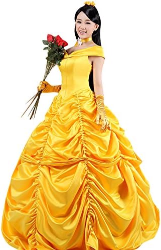 Ace Deluxe 1:1 Women's Beauty and the Beast Belle Princess Costume Custom Size (M)