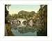 Clare College and Bridge Cambridge England, c. 1890s, (S) Library Image