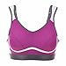 La Isla Women's High Impact Supportive Control Wirefree Workout Sports Bra Purple 34DD