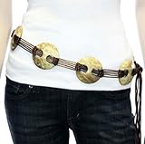 IMAGE OF Coconut shell belt, 'Double Moon'