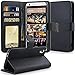 HTC Desire 626 Case, HTC Desire 626s Case , TAURI [Kickstand] Luxury Wallet Leather Case Flip Cover For HTC Desire 626 / 626s - Black