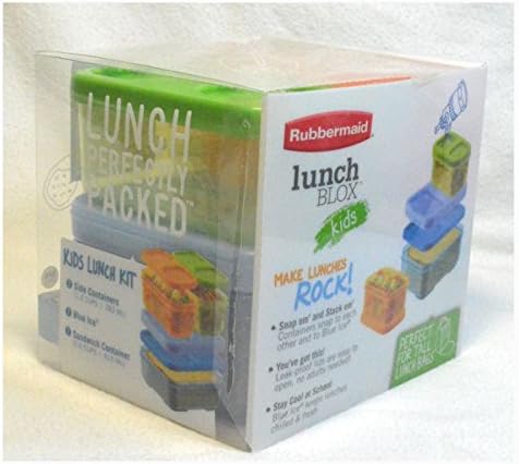 Kid's INSULATED Lunch Bag with Rubbermaid Lunch BLOX Sandwich Kit and Drink Bottle BUNDLE - RED