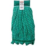 Rubbermaid Commercial Products FGT85206GR00 Microfiber Tube Mop Head (Medium, 5" Headband, Green)
