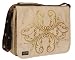 17.3" Laurex Laptop/Notebook Messenger Bag, Beige Blooming