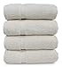 SALBAKOS - Premium 4 Piece Bath Towel Set, Made with 100% Turkish Cotton, Quick Drying, Highly Absorbent & Comfy Towels for Spa & Hotel | 27