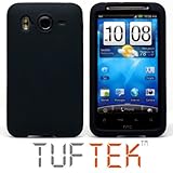 TUF TEK Black Soft Silicone / Gel / Rubber Skin Cover Case for HTC Inspire  ....