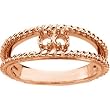 14K Rose Gold Mother's Ring - 2 Gemstone -- YOU CHOOSE THE COLORS!