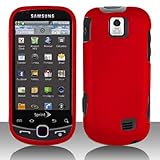 Samsung Intercept Moment 2 M910 Cell Phone Rubber Feel Red Protective Case Faceplate Cover