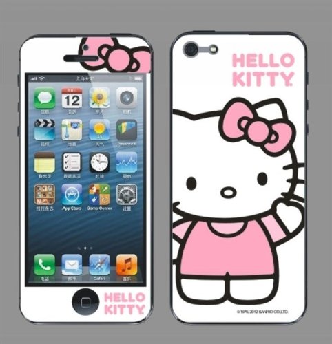 New Arrival Body Decal Hello Kitty Screen Protector Skin Sticker for Apple Iphone 5 5G