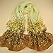 Tonsee Gradual Change Color Long Chiffon Wraps Shawl Soft Scarves Beige