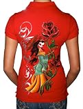 CHRISTIAN AUDIGIER Ed Hardy Geisha Womens Polo Shirt