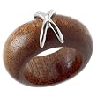 Wood & Sterling Silver Ring Sizes: 5-9