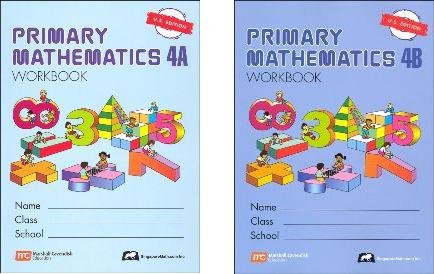 primary mathematics grade 4 workbook set 4a and 4b