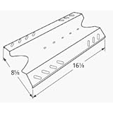 Music City Metals 96431 Stainless Steel Heat Plate Replacement for Select Gas Grill Models by BBQ Pro, Kenmore and Others