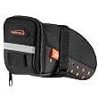 Ibera Bicycle Strap-On Seat Bag / Saddle Bag, Streamlined Design, 0.6 L Capacity