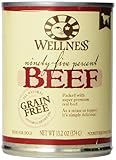 Wellness Natural Grain Free Wet Canned Dog Food, 95-Percent Beef Recipe, 13.2-Ounce Can (Value Pack of 12)