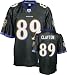 Mark Clayton Jersey: Reebok Black Replica #89 Baltimore Ravens Jersey - Medium