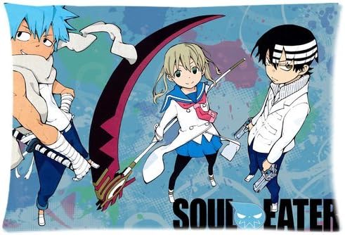 Japanese Anime Soul Eater Death The KID 05 Pattern Pillowcase High quality cotton Nice Two Side Printing 20x30 inches soft Pillow Case