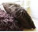Chocolate Faux Mongolian Fur Cushion 45x45cm
