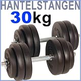 physionics� - Set Manubri da 30kg ,incluso Pesi dischi per palestra e casa esercizi allenamento sport