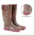 CLEARANCE Tamara Henriques Women's Pink Tweed Hunter Waterproof Rubber Rain and Garden Boots