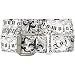 INFAMOUS Fleur-de-Lis Belt - White/Black Image