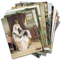 Rural Life - Box Set of 12 Assorted Greeting Cards and Patterned Envelopes