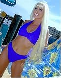 2pc Designer Swimsuit- Full Coverage Halter Bra and Standard Bottom