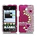 Aimo Wireless for Huawei Valiant Y301/Ascend Plus H881c MetroPCS/Straight Talk Luxury Full Diamond Case - Retail Packaging - Pearl/Pink