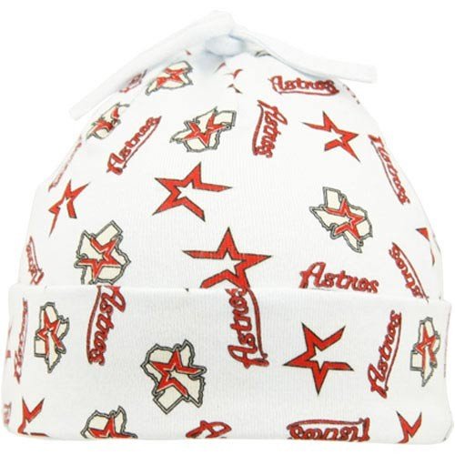 '47 Brand Houston Astros Newborn White Team Baby Beanie