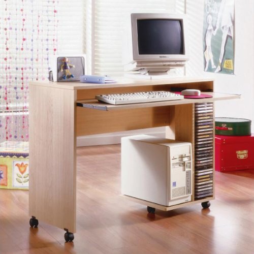 Azbi Mobile Computer Desk By Nexera Furniture
