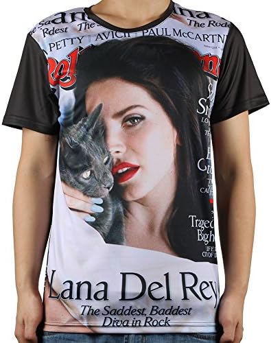 TeeKingdom Sexy Gril and Cat 3d Printed Adult T Shirt (Medium, Tbf0067)