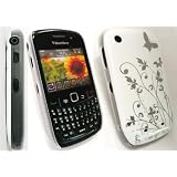 FLASH SUPERSTORE BLACKBERRY 8520 CURVE / 9300 CURVE 3G WHITE FLOWERS SUPER SLIM CLIP ON PROTECTION CASE/COVER/SKIN + SCREEN PROTECTORby FLASH SUPERSTORE