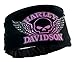 Harley-Davidson Women's Headband Scrunchie, Studded Winged Skull, Black HE71530