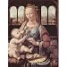 Leonardo Da Vinci (Virgin Mary and Child) Art Poster- 11x17 custom fit with RichAndFramous Black 99 inch Poster Hangers