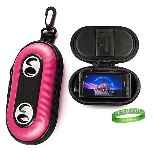 Special LG Optimus 2X or G2X Android Phone Cinematic Movie and Video Portable Speaker System Case (PINK)