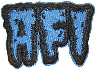 2 pieces AFI Iron On Patch Fabric Applique Motif Rock Band Punk Metal 3.1"x2"