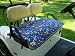 Golf Cart Seat Cover, Golf Print, Blue Background