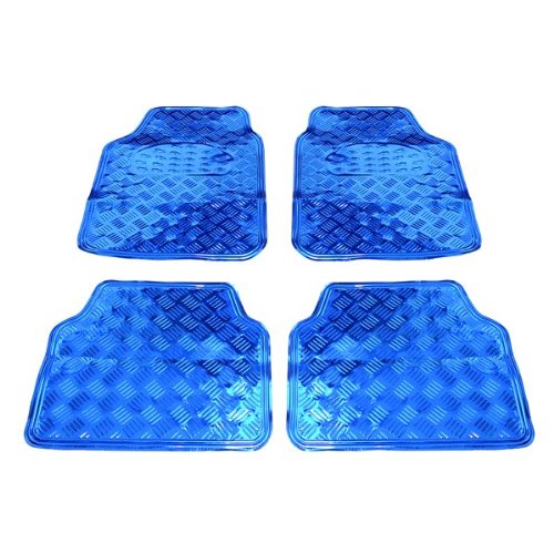 Carpoint 0318128 Fussmatten uni \'Alu-carbon\', blau Preisvergleich
