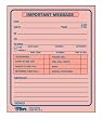 TOPS Message Pad, Notes on Back, 4.25 x 5.5 Inches, Pink, 2-Color Front, 12-Pack 50 Sheets/Pad (3002S)