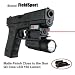 Tactical Pistol Compact Red Laser with QD Quick Release Flash Light Compatible with M1913 weaver rail