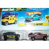 Hot Wheels Color Shifters Desert Race Off Track Blue Yellow Humvee Truck Twin Two Pack by Color Shifters