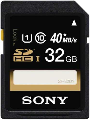 Sony 32GB SDHC Class 10 UHS-1 R40 Memory Card (SF32UY/TQMN) (OLD MODEL)