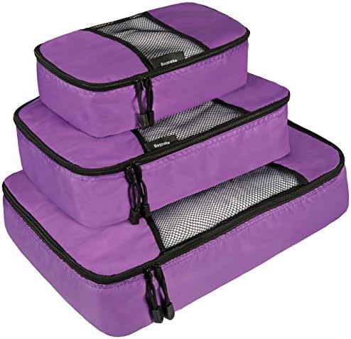 Bagpake 3 Set Packing Cubes-Travel Luggage -1 Extra large,1 Medium,1 Small