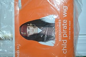 Childs Pirate Wig NIP One Size Fits Most